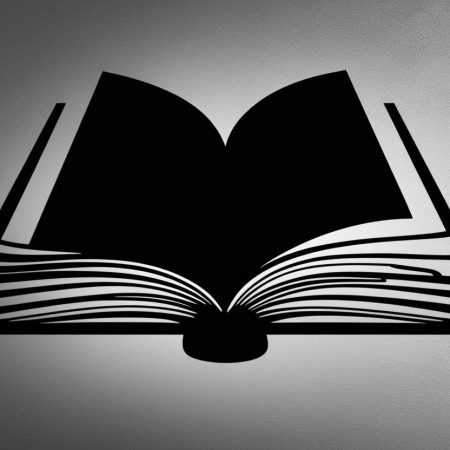 silhouette of a book silhouette of a book